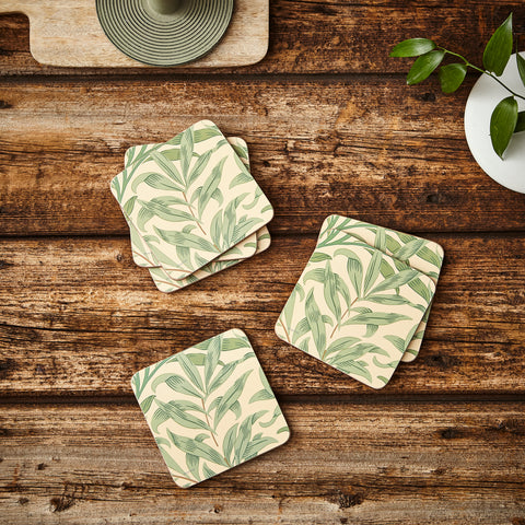 Morris & Co - Coasters - Set of 6 - Willow Bough Green