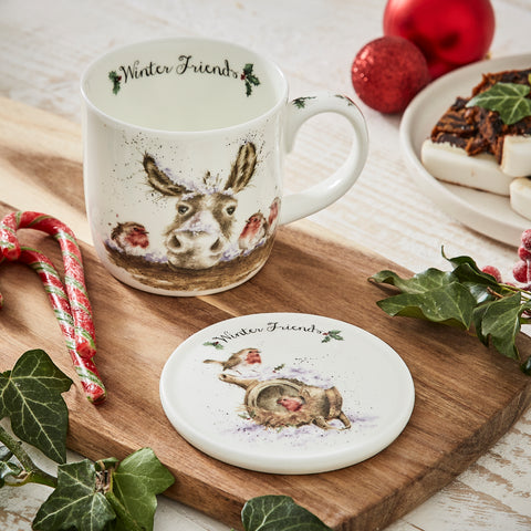 Wrendale - Christmas Collection - Mug & Coaster Set