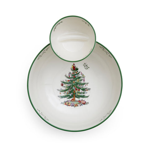 Spode Christmas Tree - Tiered Chip n Dip