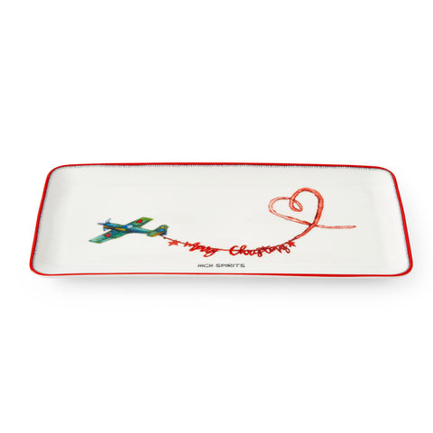 Spode - Kit Kemp - Doodles - Christmas - Ceramic Dessert Tray