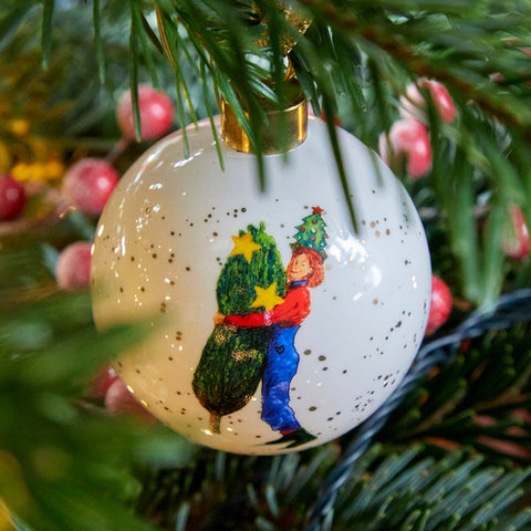 Spode - Kit Kemp - Doodles - Christmas - Bauble - Branch Manager