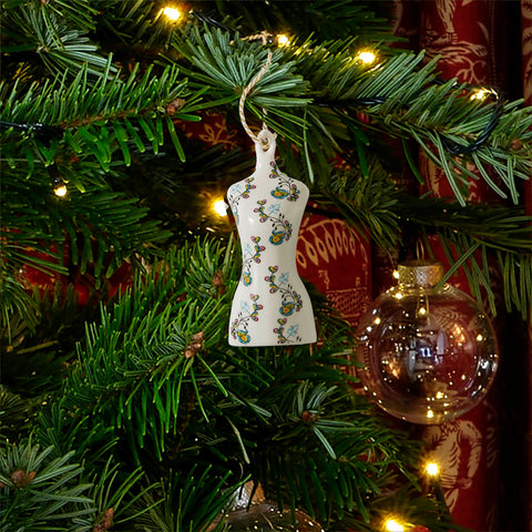 Spode - Kit Kemp - Christmas - Mannequin Ornament - Psyco Sprig