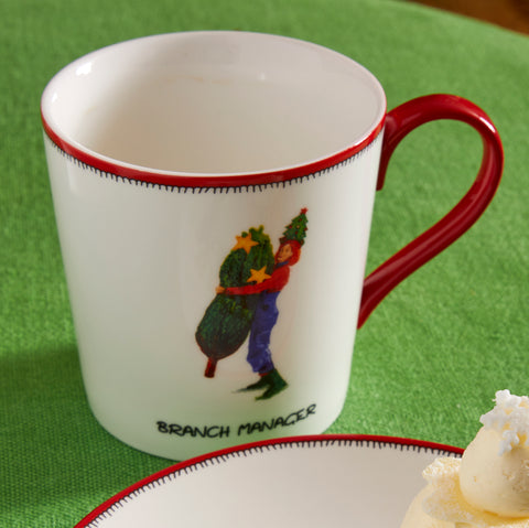 Spode - Kit Kemp - Doodles - Christmas - Mug - Branch Manager