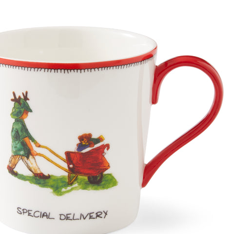 Spode - Kit Kemp - Doodles - Christmas - Mug - Special Delivery