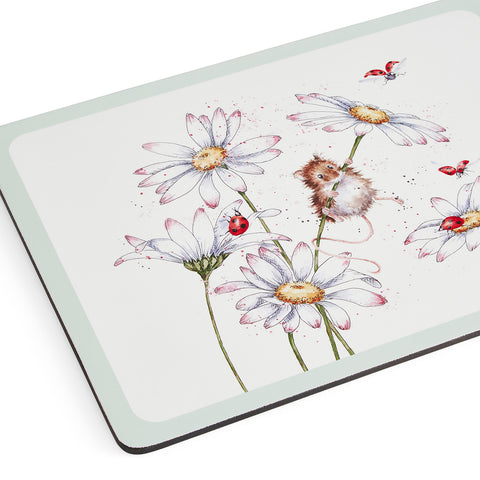 NEW - Wrendale - Placemats - Box Set of 4 - Wildflowers