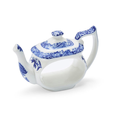 NEW - Spode - Blue Italian - Teapot Napkin Rings - Set of 4