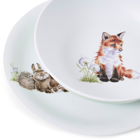 NEW - Wrendale - Little Wren Baby Collection - Melamine Plate & Bowl Set