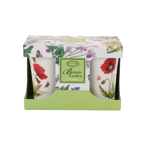 Botanic Garden -  Mandarin Shape Mug - Poppy - Gift Box Set of 2