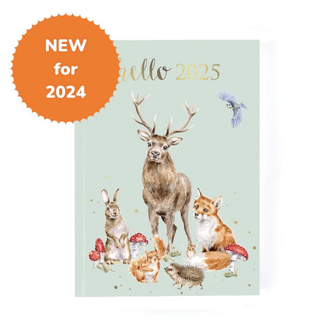 NEW - Wrendale -  A5 Desk Diary - 2025 - ORDER NOW FOR MAY DELIVERY