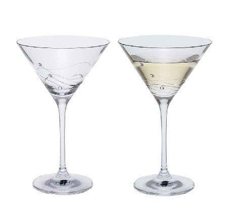 Dartington Crystal - Glitz - Martini Glass - Set of 2