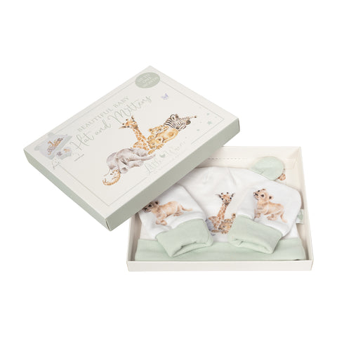 NEW - Wrendale - Little Wren Baby Collection - Hat & Mittens Gift Box
