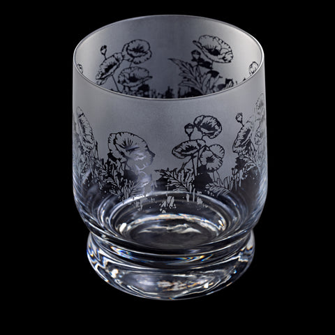 Dartington Crystal - Aspect - Tumbler - Poppies