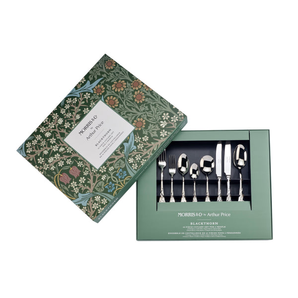 Arthur Price - Morris & Co - Black Thorn - 44 Piece Boxed Set