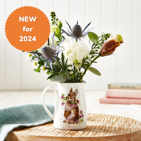 NEW - Wrendale - Mini Posy Jug - Rabbit - ORDER NOW FOR AUGUST DELIVERY