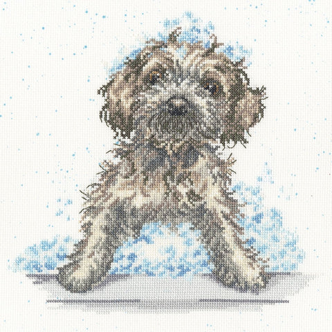 Bothy Threads - Wrendale - Cross Stitch Kit - Bubbles and Barks - Dog