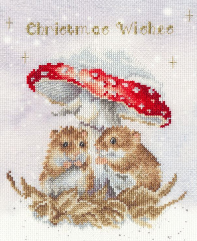 NEW - Bothy Threads - Wrendale - Cross Stitch Kit - Mushroom At The Inn