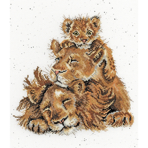 Bothy Threads - Wrendale - Cross Stitch Kit - Family Pride - Lions