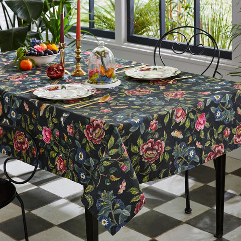 NEW - Spode - Creatures of Curiosity - Tablecloth - Black