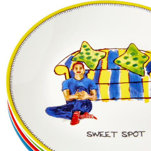 Spode - Kit Kemp - Doodles - Tidbit Plate - Set of 4
