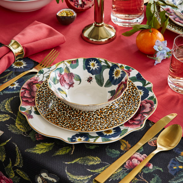 Spode Kingsley Dinner Set NEW Spode Kingsley White/Purple Side