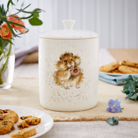 Wrendale - Biscuit Barrel - Ceramic - Hamster - OUT OF STOCK - ORDER NOW FOR MAY / JUNE DELIVERY