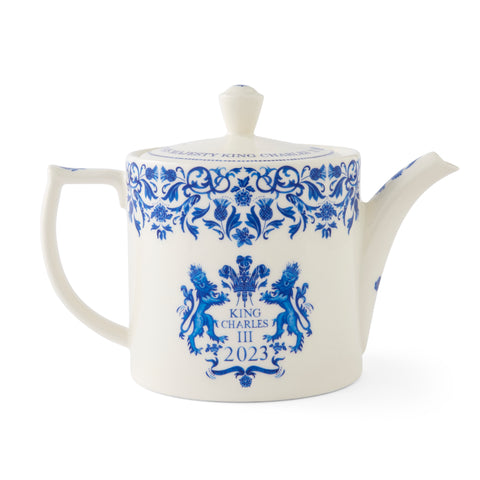 NEW - Spode - King Charles III Coronation - Commemorative Teapot 1.14 Litre / 2 Pint