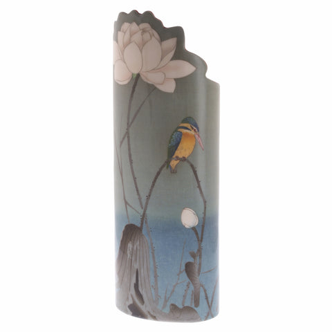 John Beswick - Art Vase - Koson Kingfisher with Lotus Flower