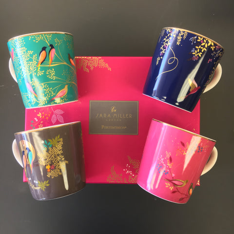 Sara Miller Mug - Chelsea Collection - Gift Box Set of 4 Mugs