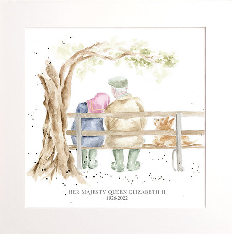 Wrendale Designs - HM QUEEN ELIZABETH II  Commemorative Charity Print