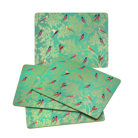 Sara Miller - Chelsea Collection - Extra Large Placemats - Set of 4 - Green