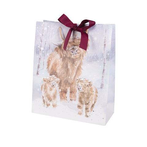Wrendale - Christmas - Gift Bag - Large - Highland Christmas