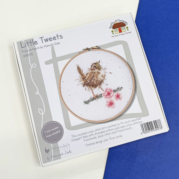Bothy Threads Wrendale Cross Stitch Kit Little Tweets Bird