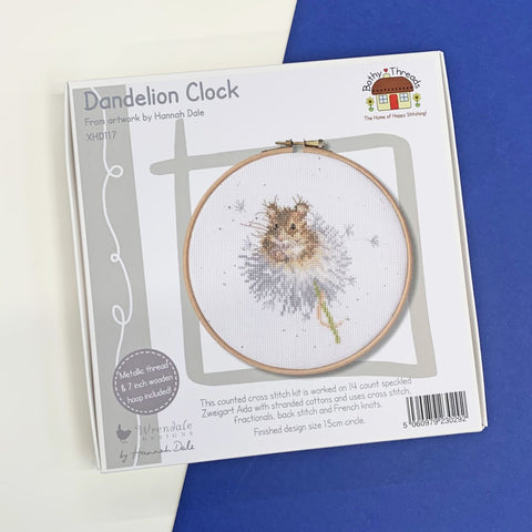 Bothy Threads - Wrendale - Cross Stitch Kit - Dandelion Clock - Mouse