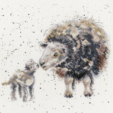 Bothy Threads - Wrendale - Cross Stitch Kit - Ewe And Me - Sheep with Lamb