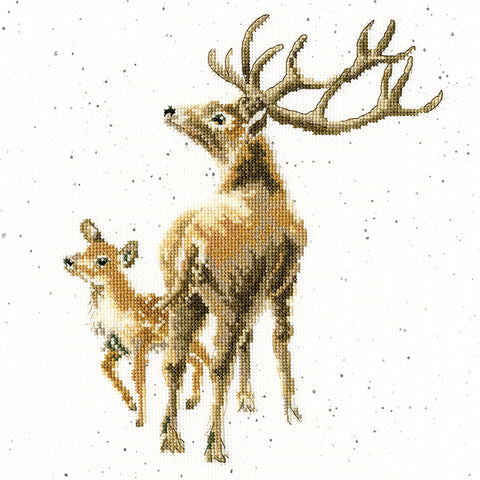 Bothy Threads - Wrendale - Cross Stitch Kit - Wild At Heart - Stag & Fawn