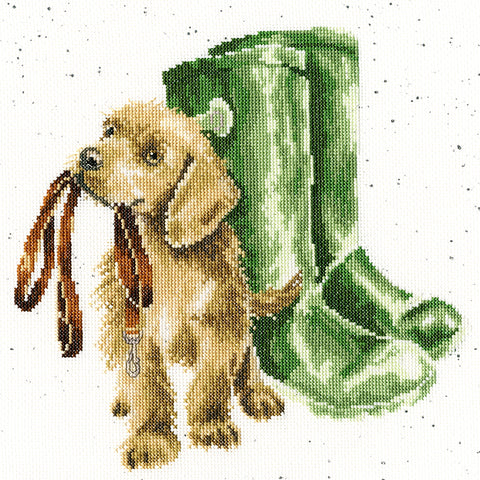 Bothy Threads - Wrendale - Cross Stitch Kit - Hopeful - Puppy