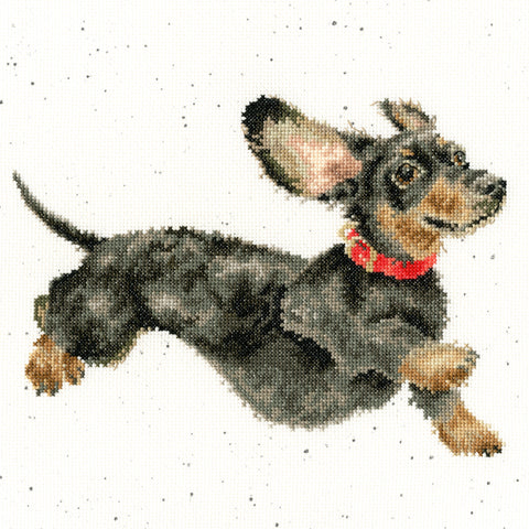 Bothy Threads - Wrendale - Cross Stitch Kit - Friday Feeling - Dachshund Dog