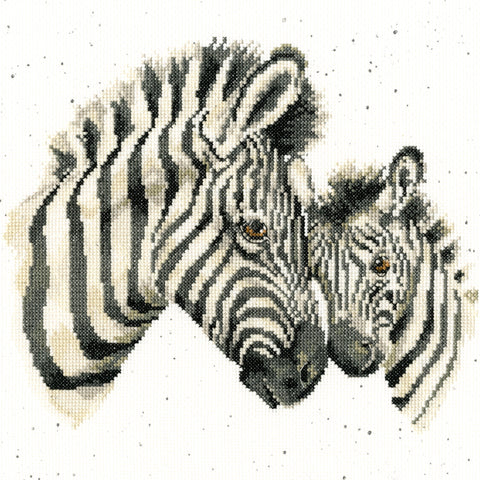 Bothy Threads - Wrendale - Cross Stitch Kit - Racing Stripes - Zebras