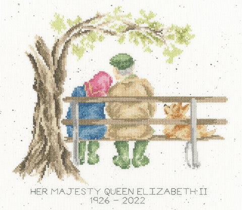 Bothy Threads - Wrendale - Cross Stitch Kit - Her Majesty The Queen