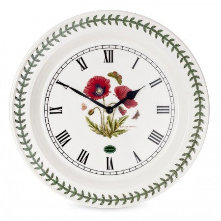 Portmeirion - Botanic Garden - Wall Clock - Poppy