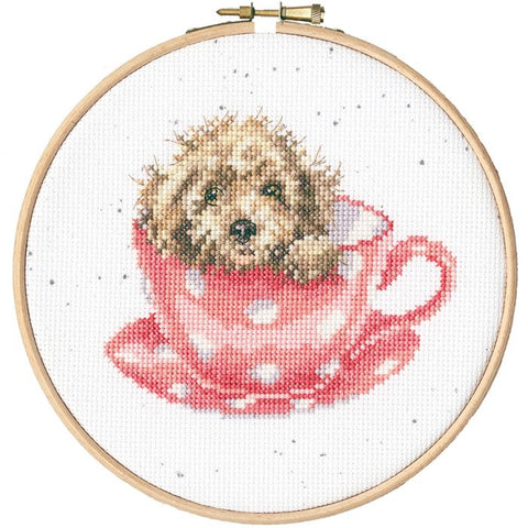 Bothy Threads - Wrendale - Cross Stitch Kit - Teacup Pup