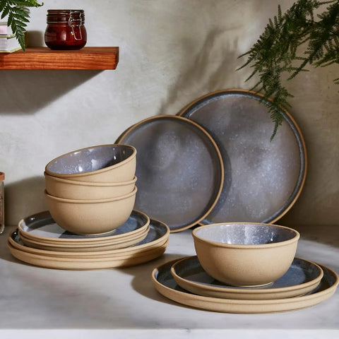 Portmeirion Minerals - 12 Piece Dinner Set - Aqumarine