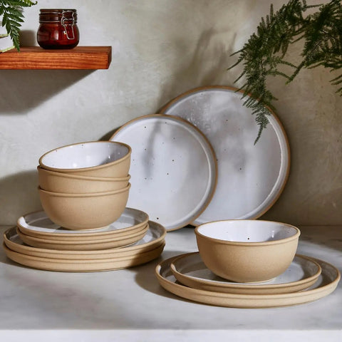 Portmeirion Minerals - 12 Piece Dinner Set - Moonstone