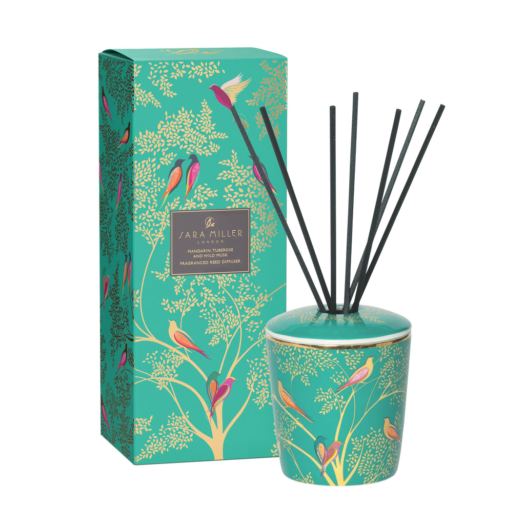Ported Diffuser Sara Miller - Chelsea - Reed Diffuser - Mandarin, Tuberose & Wild Musk ...