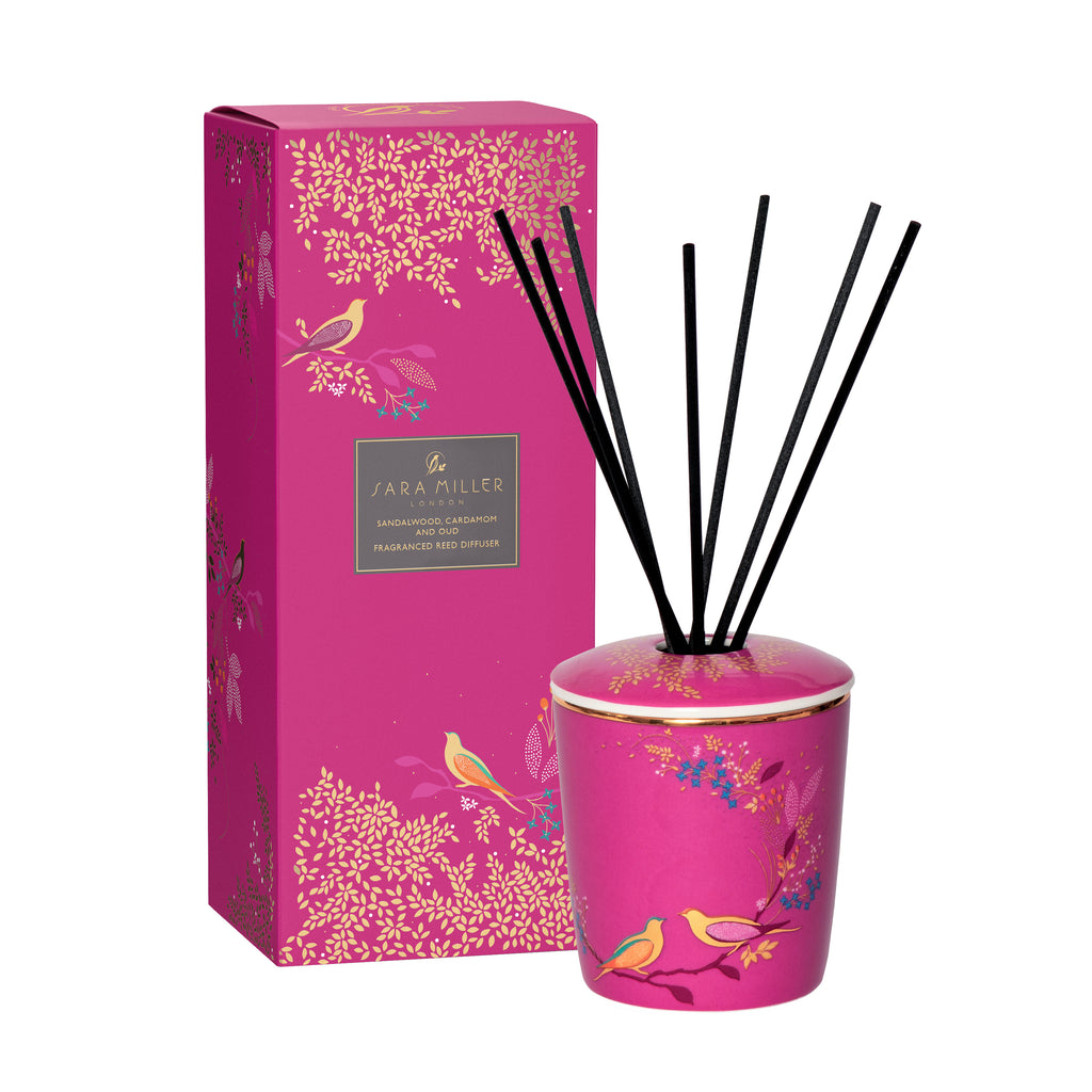 Ported Diffuser Sara Miller - Chelsea - Reed Diffuser - Sandalwood Cardamom & Oudwood ...