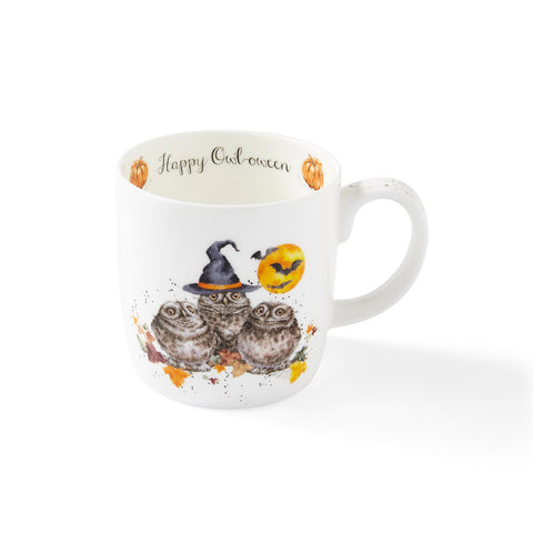 NEW - Wrendale - Halloween - Mug - Happy Owl-o-ween Owl
