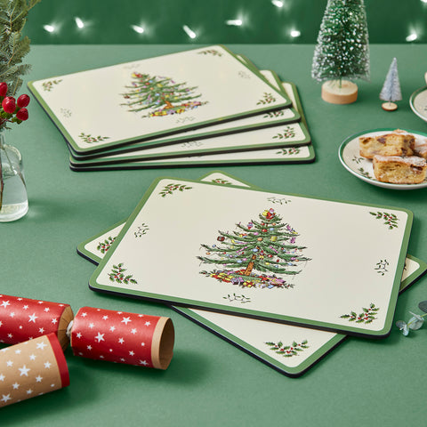 Spode Christmas Tree - Placemats - Box Set of 6