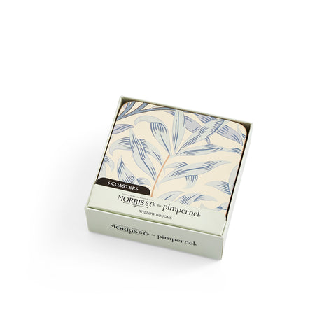 Morris & Co - Coasters - Set of 6 - Willow Bough Blue