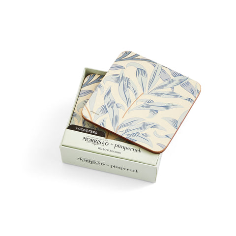 Morris & Co - Coasters - Set of 6 - Willow Bough Blue