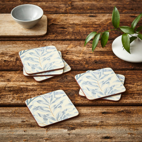 Morris & Co - Coasters - Set of 6 - Willow Bough Blue